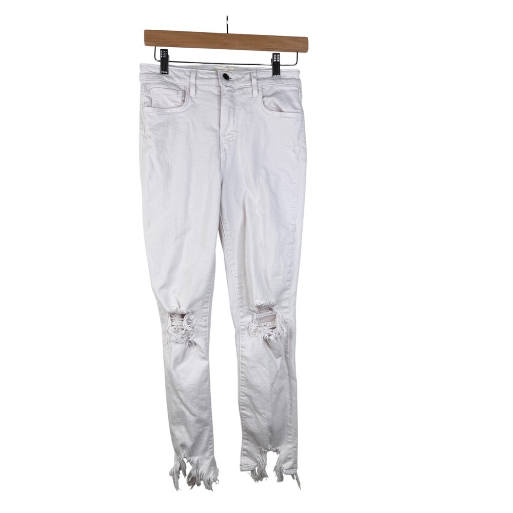 L'agence Distressed Skinny‎ Jeans size 26 White